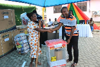 Obuasi MP donates items to constituents