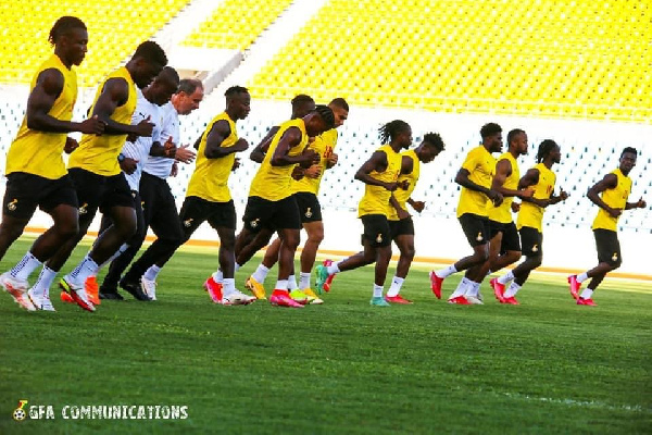 Training session of the Black Stars | File photo