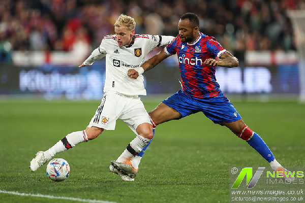 Jordan Ayew in action against Man Utd