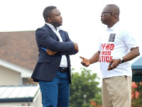 Broadcast Journalist Thomas Adotei-Pappoe in a chat with Cpt. Mahama, father of the late Major Maham