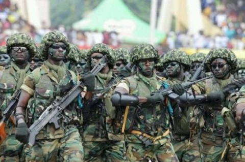 File photo of Ghanaian soldiers