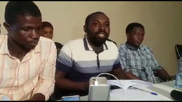 Members of the Concern Citizens of Obuasi at a press conference