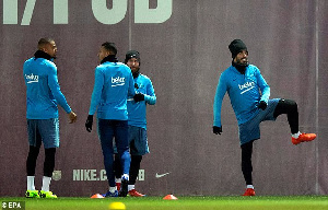 Boateng Barca Training