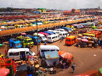 A bus station in Accra