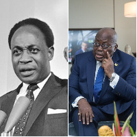 Dr Kwame Nkrumah and President Akufo-Addo