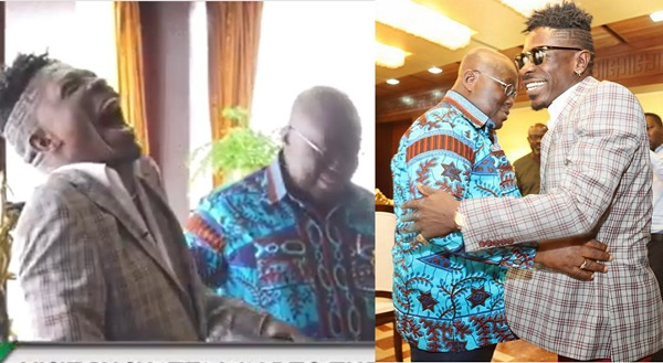 Dancehall artiste, Shatta Wale and President Akufo-Addo