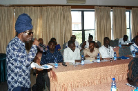 Kojo Antwi, Chairman of GHAMRO [left]