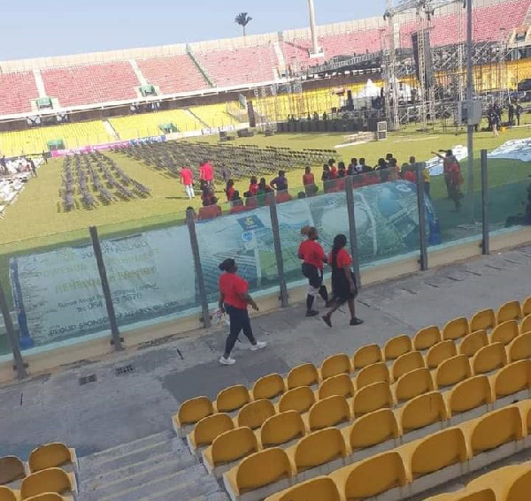 The Accra Sports Stadium when it was used for a musical concert