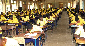 Students writing examination