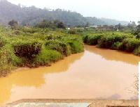 A photo of the Birim river