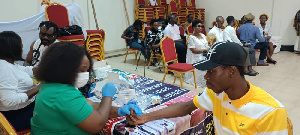 Members undergoing health screening