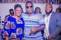 Cynthia Quarcoo, Da' Hammer and a guest at the Lead Series