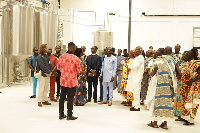 Minister of Trade and Industry, Kobina Tahir Hammond and other dignitaries at the commissioning