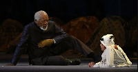 Morgan Freeman took part in the Qatar World Cup opening ceremony