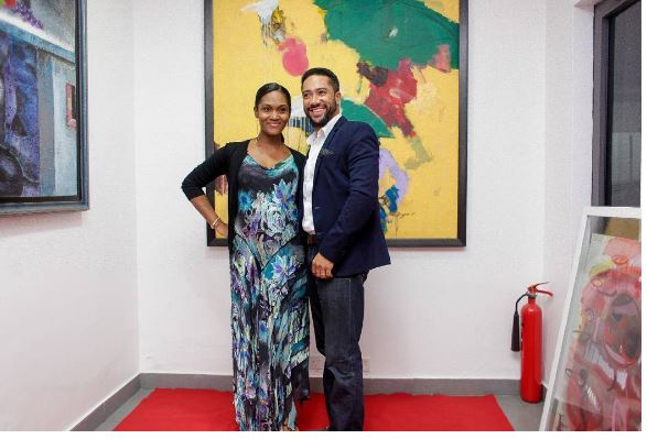 Majid Michel and wife