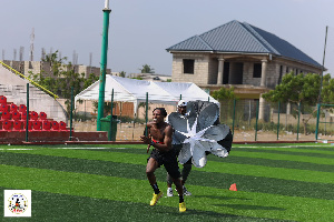 Totti Arko Mensah Training