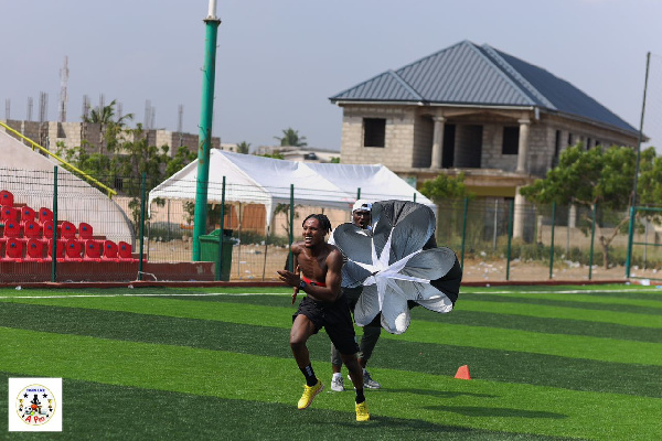 Edmund Arko Mensah with Totti Laryea