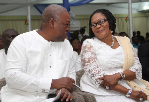 Former President Mahama and Wife, Former First Lady Lordina Mahama