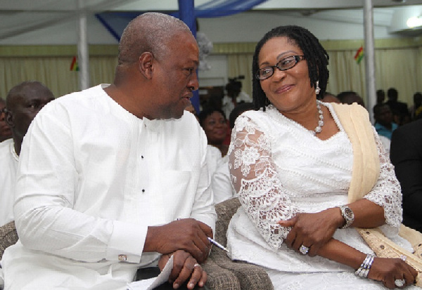 Former President Mahama and Wife, Former First Lady Lordina Mahama