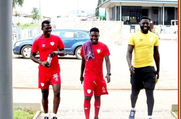 Some players of Accra Hearts of Oak