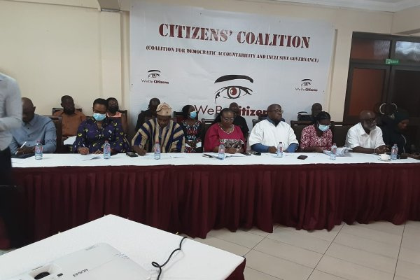 Member of the high table at the launch of the Citizen's Coalition