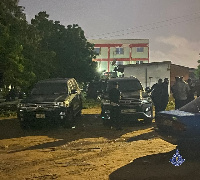 A picture of some impounded cars