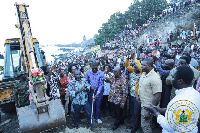 President Akufo-Addo at the sod cutting