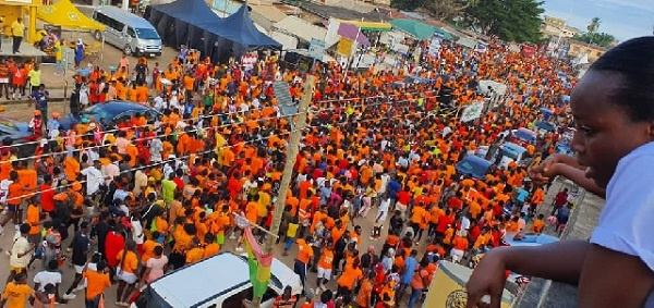 Oguaman for Alan on procession during Fetu Afahye festival