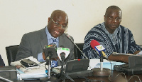 Minority Leader Osei Kyei Mensah-Bonsu (left) and Dominic Nitiwul