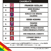 The eight persons contesting for the Ketu North Constituency seat