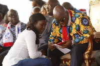 Napaga Tia Sulemana with President Nana Addo Dankwa Akufo-Addo