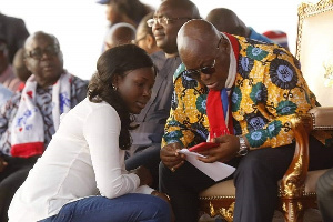 Napaga Tia Sulemana with President Nana Addo Dankwa Akufo-Addo