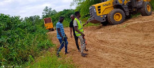 Security operatives are seen moving in to effect arrests at the site