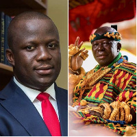 Lands and Natural Resources Minister, Samuel Abdulai Jinapor and Asantehene Otumfuo Osei Tutu