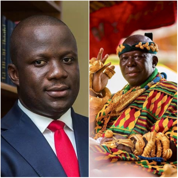 Lands and Natural Resources Minister, Samuel Abdulai Jinapor and Asantehene Otumfuo Osei Tutu