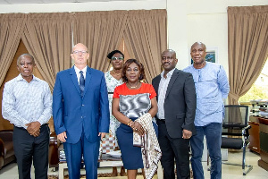 Minister for Sanitation Cecilia Dapaah with H.E. Tamás Endre Fehér, Ambassador for Hungary