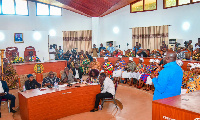 Dr. Mahamudu Bawumia  during his visit to Cape Coast