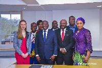 Dr Mahamudu Bawumia with some members of uBUSOGO