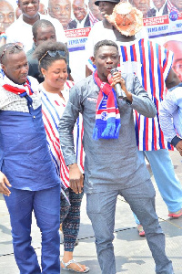 Agya Koo during one of his campaign tour