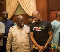 Andre Ayew and President Nana Akufo-Addo