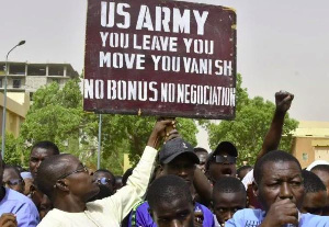 Thousands of people protested in Niger last month to demand the immediate departure of US soldiers