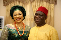 Former Deputy Senate President, Ike Ekweremadu, and his wife, Beatrice