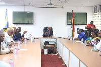 Director General of GPHA during meeting with Burkina Faso delegation