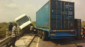 File photo: Accident on Kumasi-Accra road