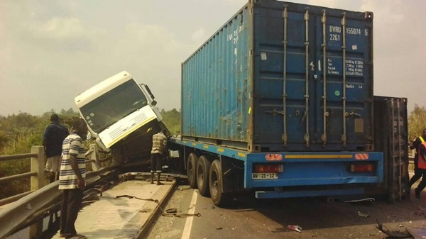 File photo: Accident on Kumasi-Accra road