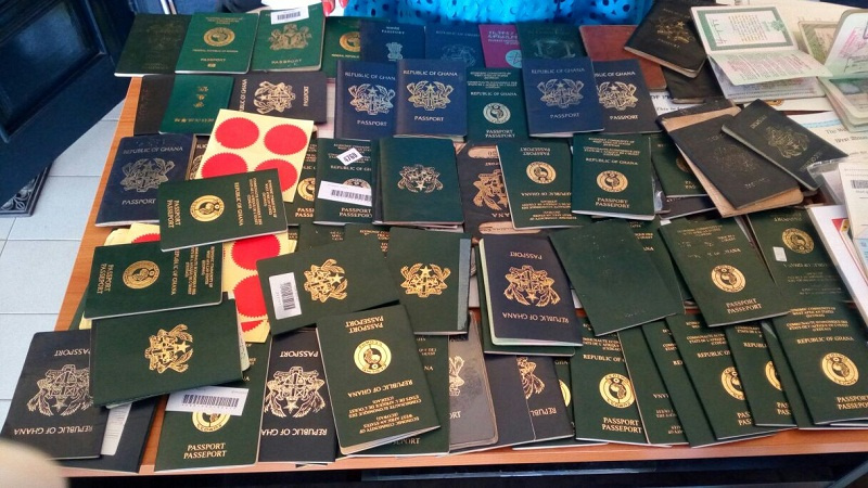 Display of passports