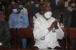 Laurent Gbagbo attended church on Sunday June 20