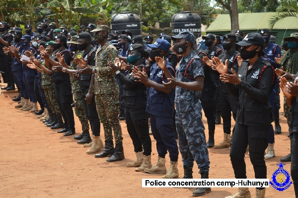 The security officers involved in the training