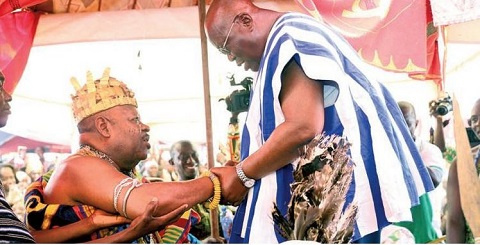 President Akufo-Addo meets Nene Sakite II, president regional House of Chiefs