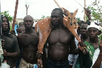 Aboakyer festival is celebrated by the people of the Efutu Traditional Area